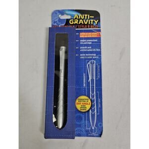 Anti-Gravity Silver Tone Ball Point Pen Space Technology Pen - New In Package